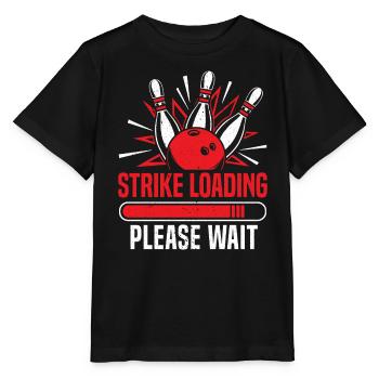 Strike Loading Bowling - Stanley/Stella Kinder T-Shirt MINI CREATOR  - Schwarz - Vorne - Mikhail (115cm)