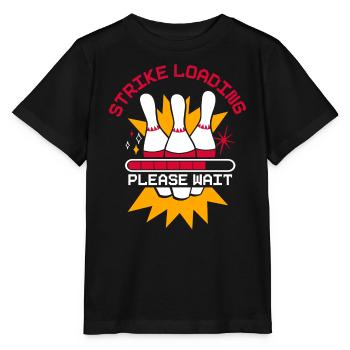 Strike Loading Bowling - Stanley/Stella MINI CREATOR Kids’ T-Shirt - black - Front - Mikhail (115cm)