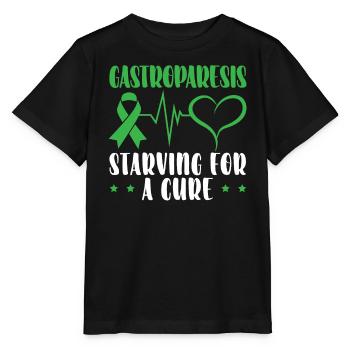 Gastroparesis Starving For A Cure Gastroparesis - Stanley/Stella MINI CREATOR Kids’ T-Shirt - black - Front - Mikhail (115cm)