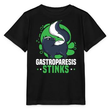 Gastroparesis Stinks Gastroparesis Awareness - Stanley/Stella MINI CREATOR Kids’ T-Shirt - black - Front - Mikhail (115cm)