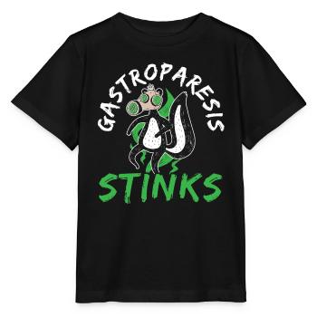 Gastroparesis Stinks Gastroparesis Awareness - Stanley/Stella MINI CREATOR Kids’ T-Shirt - black - Front - Mikhail (115cm)