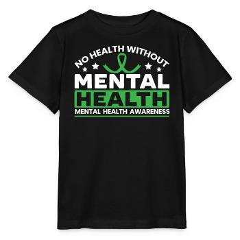 Keine Gesundheit ohne psychische Gesundheit Suizidbewusstsein - Stanley/Stella Kinder T-Shirt MINI CREATOR  - Schwarz - Vorne - Mikhail (115cm)