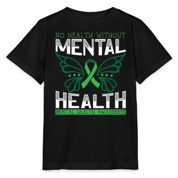 Keine Gesundheit ohne psychische Gesundheit Suizidbewusstsein - Stanley/Stella Kinder T-Shirt MINI CREATOR  - Schwarz - Vorne - Mikhail (115cm)