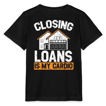 Closing Loans ist mein Cardio Mortgage Loan Officer - Stanley/Stella Kinder T-Shirt MINI CREATOR  - Schwarz - Vorne - Mikhail (115cm)