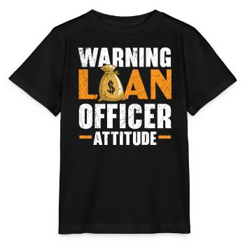 Avertissement Agent de crédit Attitude Mortgage Whisperer - T-shirt bio MINI CREATOR Stanley/Stella Enfant - noir - Devant - Mikhail (115cm)