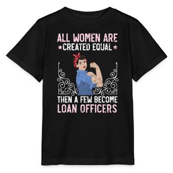 Agent de crédit Profession Agent de prêt de dettes - T-shirt bio MINI CREATOR Stanley/Stella Enfant - noir - Devant - Mikhail (115cm)