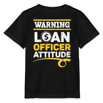 Avertissement Agent de crédit Attitude Mortgage Whisperer - T-shirt bio MINI CREATOR Stanley/Stella Enfant - noir - Devant - Mikhail (115cm)