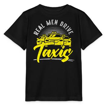 Echte Männer fahren Taxis Taxis Taxifahrer Taxifahrer Taxifahrer Taxifahrer - Stanley/Stella Kinder T-Shirt MINI CREATOR  - Schwarz - Vorne - Mikhail (115cm)