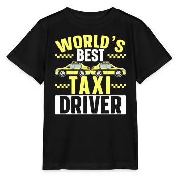 Der beste Taxifahrer der Welt Taxifahrer Taxifahrer Cabbie - Stanley/Stella Kinder T-Shirt MINI CREATOR  - Schwarz - Vorne - Mikhail (115cm)