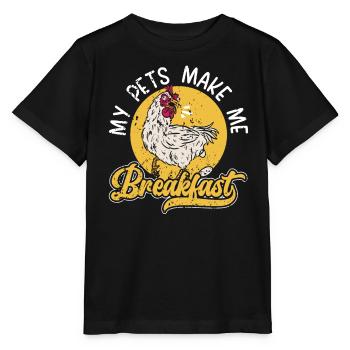 Hühnerzüchter Hühnerflüsterer Nutztier - Stanley/Stella Kinder T-Shirt MINI CREATOR  - Schwarz - Vorne - Mikhail (115cm)