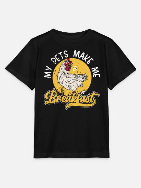 Hühnerzüchter Hühnerflüsterer Nutztier - Stanley/Stella Kinder T-Shirt MINI CREATOR - Schwarz