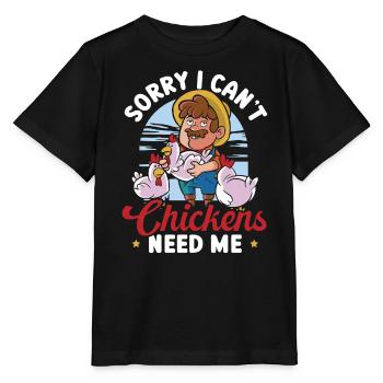 Hühnerzüchter Hühnerflüsterer Nutztier - Stanley/Stella Kinder T-Shirt MINI CREATOR  - Schwarz - Vorne - Mikhail (115cm)
