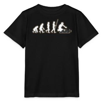 Briques Briques Ouvrier de la construction Briqueteur-maçon - T-shirt bio MINI CREATOR Stanley/Stella Enfant - noir - Devant - Mikhail (115cm)