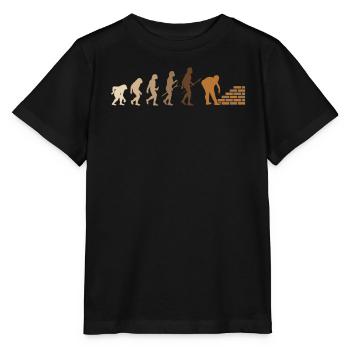 Briques Briques Ouvrier de la construction Briqueteur-maçon - T-shirt bio MINI CREATOR Stanley/Stella Enfant - noir - Devant - Mikhail (115cm)