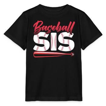 Baseball Sis Joueur de baseball Entraîneur de baseball Sports - T-shirt bio MINI CREATOR Stanley/Stella Enfant - noir - Devant - Mikhail (115cm)
