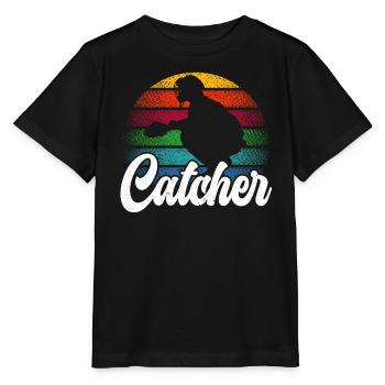 Amateur de baseball Joueur de baseball Receveur de baseball - T-shirt bio MINI CREATOR Stanley/Stella Enfant - noir - Devant - Mikhail (115cm)