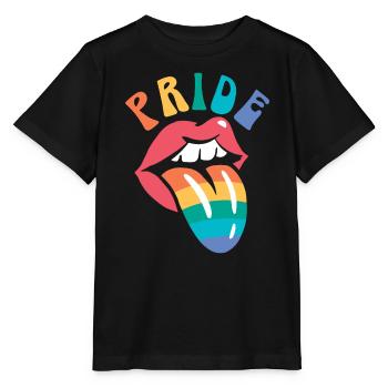 Droits des homosexuels Mois de la fierté arc-en-ciel LGBTQ Gay Pride - T-shirt bio MINI CREATOR Stanley/Stella Enfant - noir - Devant - Mikhail (115cm)