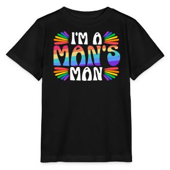 Droits des homosexuels Mois de la fierté arc-en-ciel LGBTQ Gay Pride - T-shirt bio MINI CREATOR Stanley/Stella Enfant - noir - Devant - Mikhail (115cm)