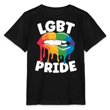 Droits des homosexuels Mois de la fierté arc-en-ciel LGBTQ Gay Pride - T-shirt bio MINI CREATOR Stanley/Stella Enfant - noir - Devant - Mikhail (115cm)