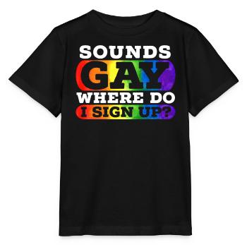 Droits des homosexuels Mois de la fierté arc-en-ciel LGBTQ Gay Pride - T-shirt bio MINI CREATOR Stanley/Stella Enfant - noir - Devant - Mikhail (115cm)
