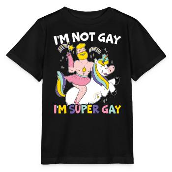 Droits des homosexuels Mois de la fierté arc-en-ciel LGBTQ Gay Pride - T-shirt bio MINI CREATOR Stanley/Stella Enfant - noir - Devant - Mikhail (115cm)