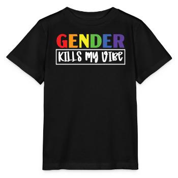 Gay Rights Rainbow Pride LGBTQ Gay Pride Parade - Stanley/Stella MINI CREATOR Kids’ T-Shirt - black - Front - Mikhail (115cm)