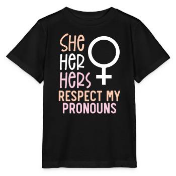 Gay Rights Rainbow Pride LGBTQ Gay Pride Parade - Stanley/Stella MINI CREATOR Kids’ T-Shirt - black - Front - Mikhail (115cm)