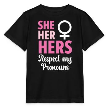 Gay Rights Rainbow Pride LGBTQ Gay Pride Parade - Stanley/Stella MINI CREATOR Kids’ T-Shirt - black - Front - Mikhail (115cm)