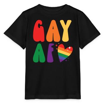Gay Rights Rainbow Pride LGBTQ Gay Pride Parade - Stanley/Stella MINI CREATOR Kids’ T-Shirt - black - Front - Mikhail (115cm)