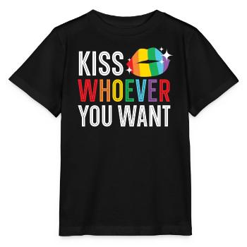 Gay Rights Rainbow Pride LGBTQ Gay Pride Parade - Stanley/Stella MINI CREATOR Kids’ T-Shirt - black - Front - Mikhail (115cm)