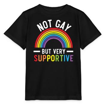 Gay Rights Rainbow Pride LGBTQ Gay Pride Parade - Stanley/Stella MINI CREATOR Kids’ T-Shirt - black - Front - Mikhail (115cm)