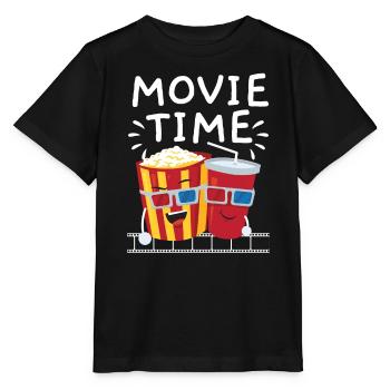 Movie Time Critique de cinéma Marathon de films Cinéma - T-shirt bio MINI CREATOR Stanley/Stella Enfant - noir - Devant - Mikhail (115cm)