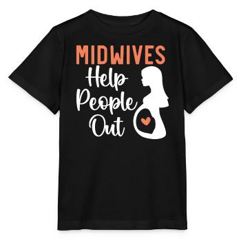 Midwifery Profession Newborn Childbirth Midwife - Stanley/Stella MINI CREATOR Kids’ T-Shirt - black - Front - Mikhail (115cm)