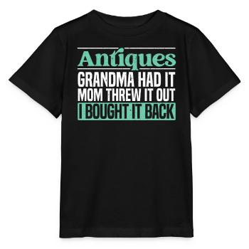 Antiquing Antique Lover Antique Hunting Antiquer - T-shirt bio MINI CREATOR Stanley/Stella Enfant - noir - Devant - Mikhail (115cm)