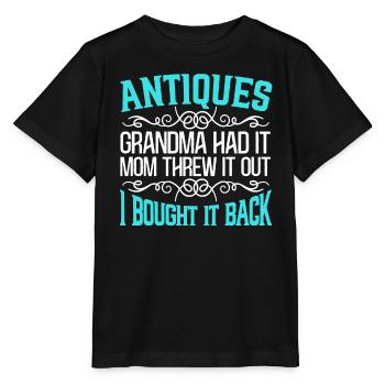 Antiquing Antique Lover Antique Hunting Antiquer - T-shirt bio MINI CREATOR Stanley/Stella Enfant - noir - Devant - Mikhail (115cm)