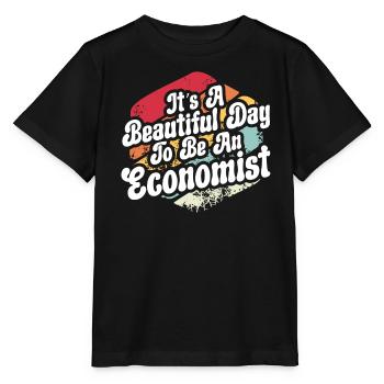 Économiste Professeur d’économie Profession Économie - T-shirt bio MINI CREATOR Stanley/Stella Enfant - noir - Devant - Mikhail (115cm)