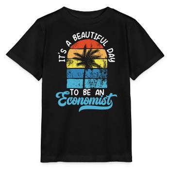 Économiste Professeur d’économie Profession Économie - T-shirt bio MINI CREATOR Stanley/Stella Enfant - noir - Devant - Mikhail (115cm)