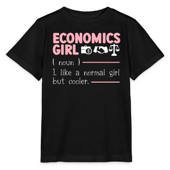 Économiste Professeur d’économie Profession Économie - T-shirt bio MINI CREATOR Stanley/Stella Enfant - noir - Devant - Mikhail (115cm)