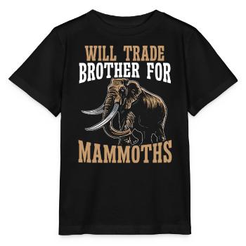 Mammutelefant Wildtiere Ausgestorbene Tierliebhaber - Stanley/Stella Kinder T-Shirt MINI CREATOR  - Schwarz - Vorne - Mikhail (115cm)