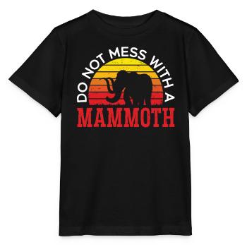 Mammutelefant Wildtiere Ausgestorbene Tierliebhaber - Stanley/Stella Kinder T-Shirt MINI CREATOR  - Schwarz - Vorne - Mikhail (115cm)