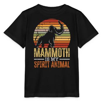 Mammutelefant Wildtiere Ausgestorbene Tierliebhaber - Stanley/Stella Kinder T-Shirt MINI CREATOR  - Schwarz - Vorne - Mikhail (115cm)