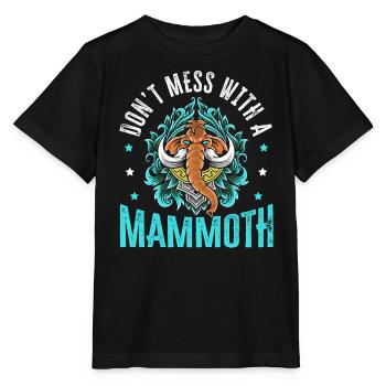 Mammutelefant Wildtiere Ausgestorbene Tierliebhaber - Stanley/Stella Kinder T-Shirt MINI CREATOR  - Schwarz - Vorne - Mikhail (115cm)