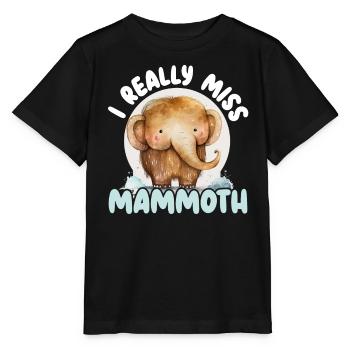 Mammutelefant Wildtiere Ausgestorbene Tierliebhaber - Stanley/Stella Kinder T-Shirt MINI CREATOR  - Schwarz - Vorne - Mikhail (115cm)