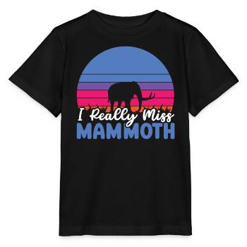 Mammutelefant Wildtiere Ausgestorbene Tierliebhaber - Stanley/Stella Kinder T-Shirt MINI CREATOR  - Schwarz - Vorne - Mikhail (115cm)