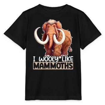 Mammutelefant Wildtiere Ausgestorbene Tierliebhaber - Stanley/Stella Kinder T-Shirt MINI CREATOR  - Schwarz - Vorne - Mikhail (115cm)