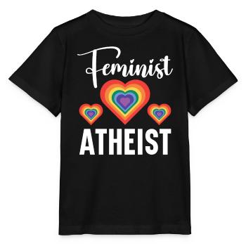 Atheism Anti-Religion Agnostic Freethinker Atheist - Stanley/Stella MINI CREATOR Kids’ T-Shirt - black - Front - Mikhail (115cm)