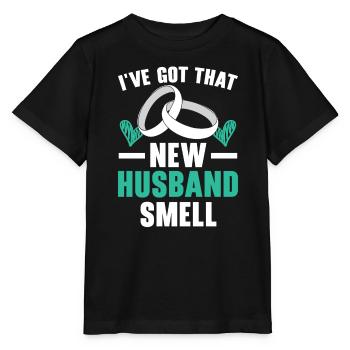 Mariage le jour du mariage des mariés Mariage juste marié - T-shirt bio MINI CREATOR Stanley/Stella Enfant - noir - Devant - Mikhail (115cm)