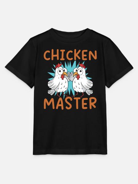 Hühnerbauer Hühnerflüsterer Bauernhoftier - Stanley/Stella Kinder T-Shirt MINI CREATOR - Schwarz