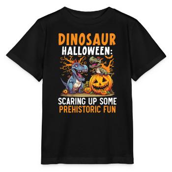 Dinosaure Halloween Trick Or Treat Dino Lover - T-shirt bio MINI CREATOR Stanley/Stella Enfant - noir - Devant - Mikhail (115cm)