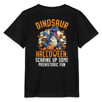 Dinosaure Halloween Trick Or Treat Dino Lover - T-shirt bio MINI CREATOR Stanley/Stella Enfant - noir - Devant - Mikhail (115cm)